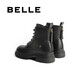 Belle Comfortable Martin Boots Women's Winter New Shopping Mall Sheepskin Fashion Boots B7E2DDD4 Black - Velvet Lining 40 (250mm)