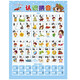 Popular Enlightenment Early Education Wall Chart Chinese Pinyin Alphabet Wall Chart Wall Sticker for Early Years to First Grade Consonants and Finals Training Children Learning Artifact Baby Addition and Subtraction