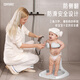 Dodohani infant bathing artifact baby stand bath bath bathtub children's shower table foldable hair washing hair and butt ABS version [no installation folding in seconds] Haoyuebai Five-stage adjustment + exclusive bath stool (delivered separately
