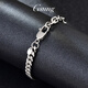 GsunG Platinum Men's Bracelet PT950 New AB Bracelet Fashion Cross Chain Platinum Women's Cuban Chain Single Set Horsewhip Priced by Gram Contact before bidding
