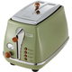 Delonghi bread toaster retro series bread machine toaster multi-function all-in-one home breakfast heating machine toast machine CTO2003/CTOV2103.AZ olive green