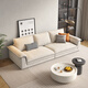 Dipu Creme -Stil -Technologie -Stoffsofa Wohnzimmer Einfaches kleine Wohnung extra groß sitzen tiefe direkte Katzen Crack Segelboot 671 Sofa 2,2 m Lm Katze Riss + UTTP Wabe Sex Baumwolle