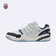 Kswiss [Gleicher Stil in der Show] Freizeitschuhe für Männer und Frauen Frühlingspaar lässig Fashion Slam Schuhe 9275-US 107 Wimbledon White/Navy/Sky Blue 42