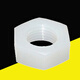 Strong bow corrosion-resistant, strong acid and alkali resistant PVDF hexagonal plastic nut MM20 plastic PVDF gasket plastic flat pad M flat pad 10 pieces