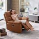 Zhihuashi First Class First Cowhide Modern Moderne Simple Electric Function Sofa 11968 Drei-Personen-Sitz