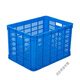 臣埠新款塑料筐快递长方形加厚水果大号蔬菜塑胶货框子工厂收纳服装周 520尺寸520*360*310mm 蓝色