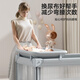 ULOP crib, removable splicing bed, multi-functional folding crib, newborn 0-3 year old baby cradle, cradle, installation-free, one-click folding, mosquito net with diaper table, Yunmeng, sleep-inducing artifact, post pictures, send spine-protecting coconut palm mattress