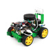 CreateBlock Raspberry Pi Car Raspberry Pi 5 Smart Car Visual Visual Ai Mcnum Wheel Programming Robot Development Board Identification Visual Identification et suivi Metal Metal Ai Wheel Car (PI5 / 16G Motorard)