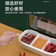 Camellia salt shaker plastic kitchen seasoning storage box seasoning bottle three-compartment flip-top with small spoon family set