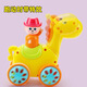E7 Life Pressing Toys Return to Rickshaw Children's Car Learning to Climb Toys Infant Education Early Education Drop-resistant Children's Toys Pressing Toys Yellow Model [Little Giraffe]
