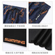 You swimsuit men's anti-embarrassment loose double-layer swimming trunks sun protection hot spring swimsuit five-piece set 13553 blue bear XL