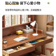 Konoha Whisper Massivholz Schreibtisch Bücherregal Integrated Study Desk Home Study Computer Schreibtisch Einfacher moderne Büro Schreibtisch Schlafzimmer Schreibtisch Weiß Single Tabelle 120*60*135 cm