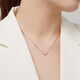 Chiba Jewelry 18k Gold Diamond Pendant New Sweet Little Heart Simple DIY Neck Jewelry for Girlfriend’s Birthday Gift 18K Gold Diamond Pendant/Rose Gold