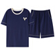 Cat men's pajamas, comfortable and loose home clothes, summer soft and casual pure cotton short-sleeved suit, item number: GH-14101 L Recommended weight 100-130 Jin [Jin equals 0.5 kg]