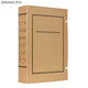 Sima (SIMAA) [10 packs] Acid-free file box Document file box New standard kraft paper file box information storage box supports customization [back width 12cm] 674g imported beef card