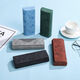 
Li Shen Glasses box, male and female students, cartoon cute portable, simple and cute myopic glasses box, anti-pressure glasses box, imprint color change, jingdang cat blue, glasses cloth
