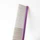 DELIGHT Pet Comb Cat and Dog Comb Ragdoll Cat Knotting Comb Teddy Bichon Dog Combing Artifact Pulling Comb DL103-3 Aluminum Handle Comb 19cm-Sakura Purple