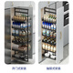 Qianju kitchen cabinet high cabinet pull basket pull pull type high-deep pull basket big monster refrigerator side gap narrow gap snack pull basket 51 depth-200 cabinet 5th floor (height 1585-1885mm)