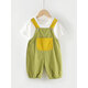 Baby overalls for summer, infants and young children's pants, boys and girls, cropped pants, fashionable new style, yellow breathable 80cm