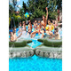 Water inflatable tank water jet swimming ring with water gun children's toy surfing mount adult boy floating row large tank + hand pump