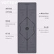 Yottoy Natural Rubber 5 mm Yoga Mat non glissant pour les femmes, les débutants épaissis élargis élargi le tapis de fitness Mat de fitness Femmes Azure Bleu (style logo)