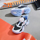 
Anta children's running shoes new style rotary buckle breathable mesh men and women children's shoes shock-absorbing wear-resistant non-slip girls' sneakers [Girls] Black/Anta white/Colorful blue 9901-4 28