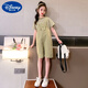 Disney Girls Summer Overalls Set 2025 New Children's Fashionable and Fashionable Medium-Grand Children's Internet Celebrity Street Two-Piece Set Pink 110 cm