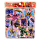 Angmu Mini Agent Team Aufkleber Buch Mini Agent Team Aufkleber Boy Spielzeug Kinder Kinder Dinosaurier Mecha Beast King Power Stand C9221 Mini Agent Team Big Double Layer zufällig zwei