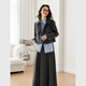 Vanciman wears a complete set of gray wool suits for women 2024 new cotton jacket skirt two-piece set M9871 gray S