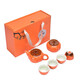 Xin Qi Ji business souvenir Kung Fu tea set persimmon wishful housewarming holiday gift ceramic annual party gift one pot one can four persimmon cup gift box