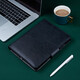 
Bowen Magnetic Fitting Binder Business Notepad PU leather 9-hole 6-hole notebook can be replaced with inner core for office use, with card slot pen insert customized [(9921)A5 Black 6-hole binder]