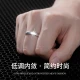 Molan S999 pure silver ring men's single living mouth index finger tail ring vegetarian ring Valentine's Day gift for boyfriend husband Jane love male ring