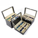 
Large leather sunroof multi-grid glasses storage box three-layer 18-grid sunglasses display box glasses collected black single-layer 8-grid glasses box