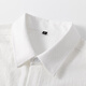 顶峰保罗（Dingfengbaoluo）日系纯色简约长袖衬衫男春秋休闲叠穿高级翻领外套DFC02白色L