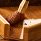 Xiangmingtang Retro Black Sandalwood Pot Keeping Pen Tea Ceremony Six Gentlemen Tea Table Sweeping Brush Kung Fu Tea Set Parts Rosewood Tea Brush Ebony Copper Wood Pot Keeping Pen