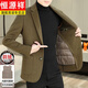Hengyuanxiang Coat cachemire en laine double face pour hommes courte automne et costume de laine d'hiver épaissis de veste pour hommes Couleur de chameau 6802 Veste de canard blanc amovible m m