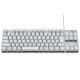 罗技（Logitech） K835 机械键盘 电竞游戏电脑办公有线紧凑84键便携版键盘 K835白色  青轴