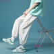 Pantalones de seda de hielo de Mingfutian (Mingfutiano) para hombres en primavera y verano Armario deportivo Nuevo Sports para hombres en Hong Kong Estudiante juvenil Pantalones casuales deportivos para hombres 221 Pantalones de seda de hielo blanco XL (peso recomendado 120-140 Jin [Jin equivale a 0.5 kg])