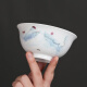 Jingdezhen ceramic bowls and dishes, overglaze color, household simple eating bowls, soup spoons, dinner plates, large soup bowls, single microwaveable, even deer landscape 4.5-inch rice bowls, single