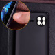 闪森【手工定制】适用vivo X Note手机壳真皮翻盖手机套xnote镜头精孔全包保护套防摔男女款 黑色格子纹