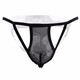 Men's sexy underwear, men's sexy underwear, transparent thong, hair-exposed uniform, lace low-waisted butt exposed 7192