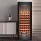Vinocave wine cabinet constant temperature compressor air-cooled home living room ultra-thin white wine and grape display cabinet glass storage refrigerated fresh cabinet constant temperature air-cooled-slim single temperature-JC-170A- 65 bottles