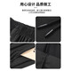 Woodpecker Two-piece Ice Silk Cropped Pants Men's Summer Thin Sports Casual Pants Quick-Drying Loose Large Size Shorts Men's Black + Gray 4XL (Recommended 160-175 Jin Jin equals 0.5 kg)