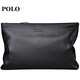 Polo Handtasche für Männer Kopfschicht Cowide Clutch für Männer Brieftasche Bargeldumschlag Coupon Brieftasche Vatertagsgeschenk für Papa