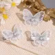 Butterfly hair clip Wen Elf with the same hair accessories Korean ins head ornament girl side clip retro embroidery bangs Barberry pearl butterfly [1]