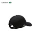 LACOSTE French crocodile men's and women's same style 25 autumn solid color logo print baseball cap peaked cap|RK0440 031/black one size TU