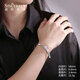Shengshi Qiyuan platinum bracelet for women pt950 platinum bracelet platinum new semi-solid sparkling bracelet concubine bracelet inner diameter 52mm weight 24-25 grams face width about 8mm