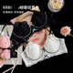 Six Rabbits Soft Support Wireless Underwear Women's Small Breast Push Up Bra Sexy Lace Girls Bra Set Sakura Cream Powder 1/2 Push Up Cup 80A B