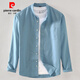 Pier Cardin [Luz de alta gama Luxury] Camisa de cuello de algodón de algodón de otoño Autumn