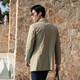Gabardina de gabardina de gabardina de gabardina de hombres con polvo de nylon polvo de nylon cómodo